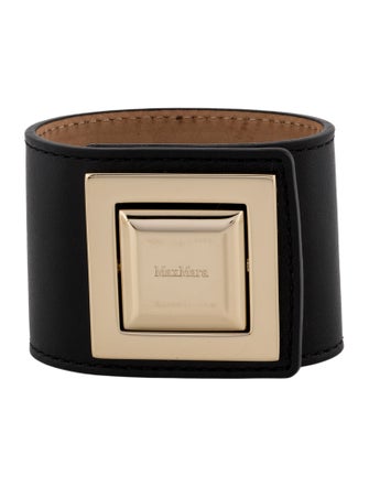 Max Mara Leather Wrap Bracelet