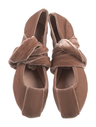 Max Mara Velvet Ballet Flats