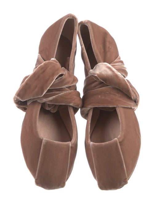 Max Mara Velvet Ballet Flats
