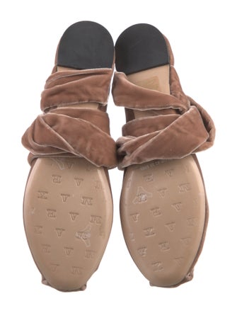 Max Mara Velvet Ballet Flats