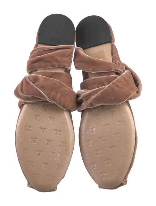 Max Mara Velvet Ballet Flats