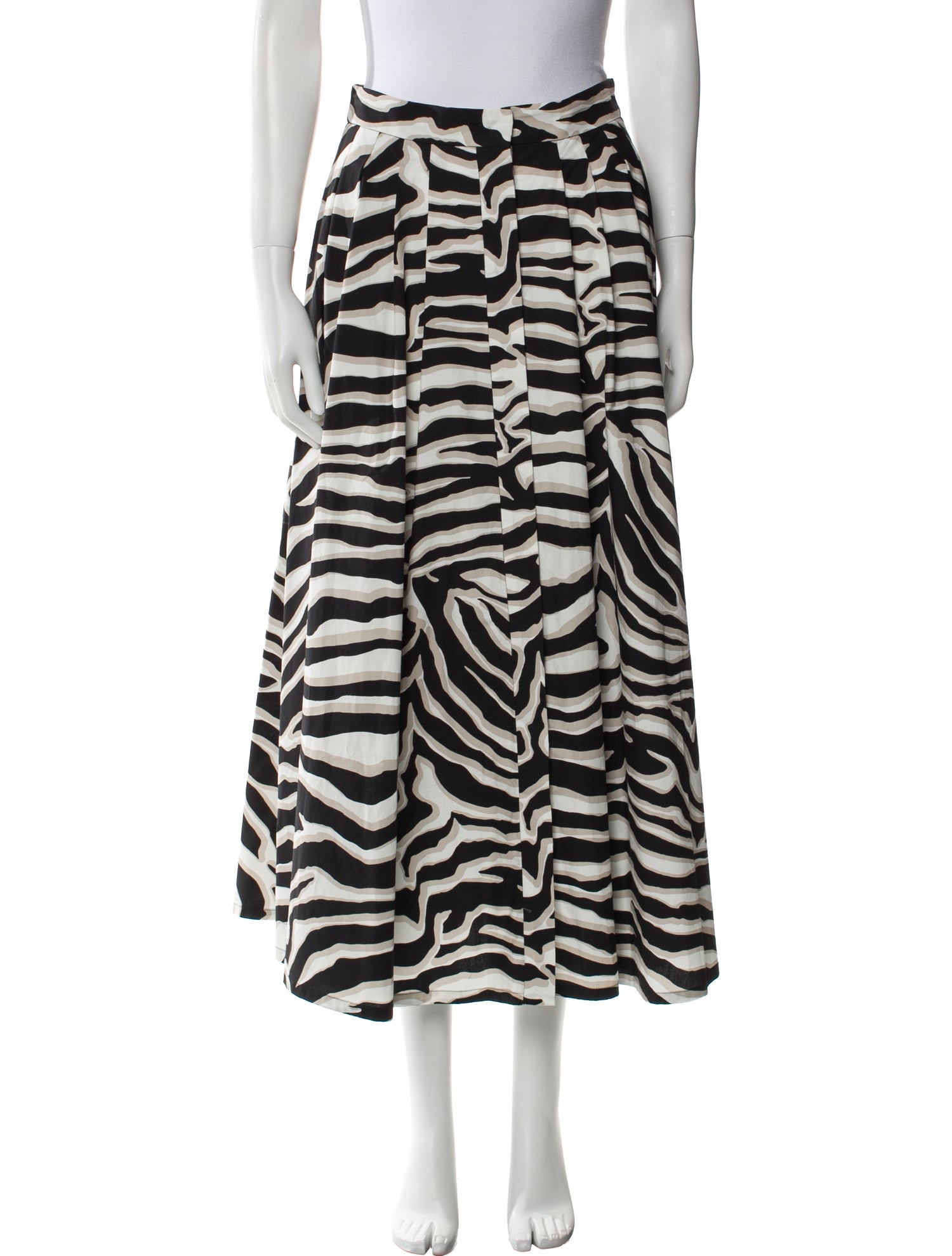 Max Mara Animal Print Midi Length Skirt w/ Tags