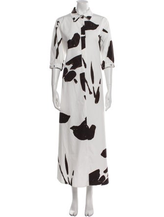 Max Mara Printed Long Dress
