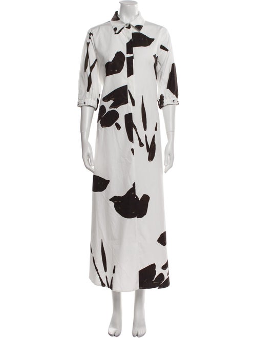Max Mara Printed Long Dress