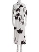 Max Mara Printed Long Dress