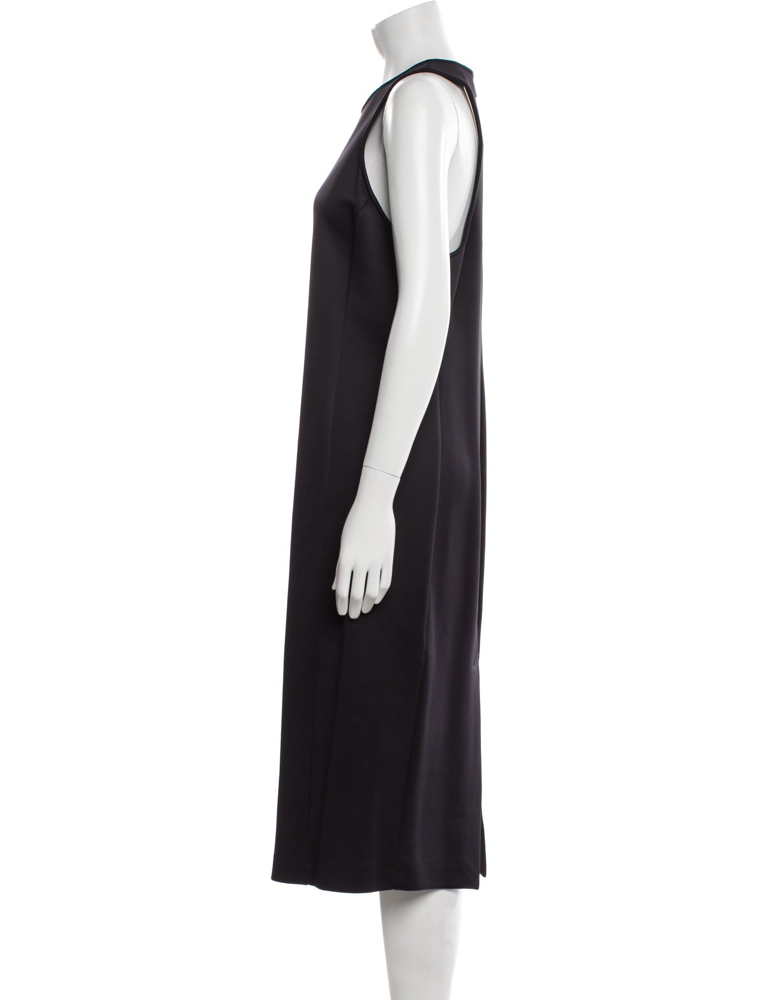 Max Mara Crew Neck Midi Length Dress