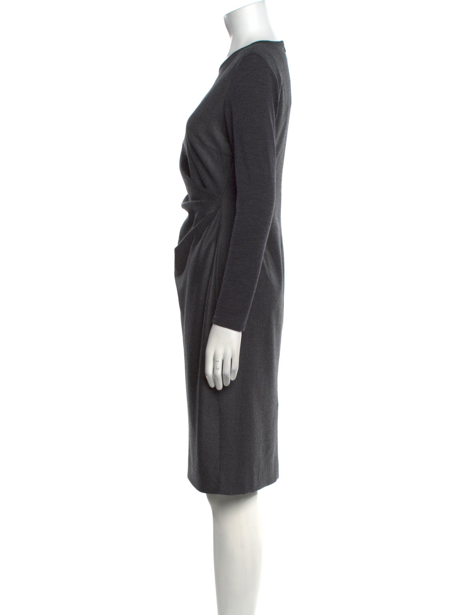 Max Mara Virgin Wool Knee-Length Dress