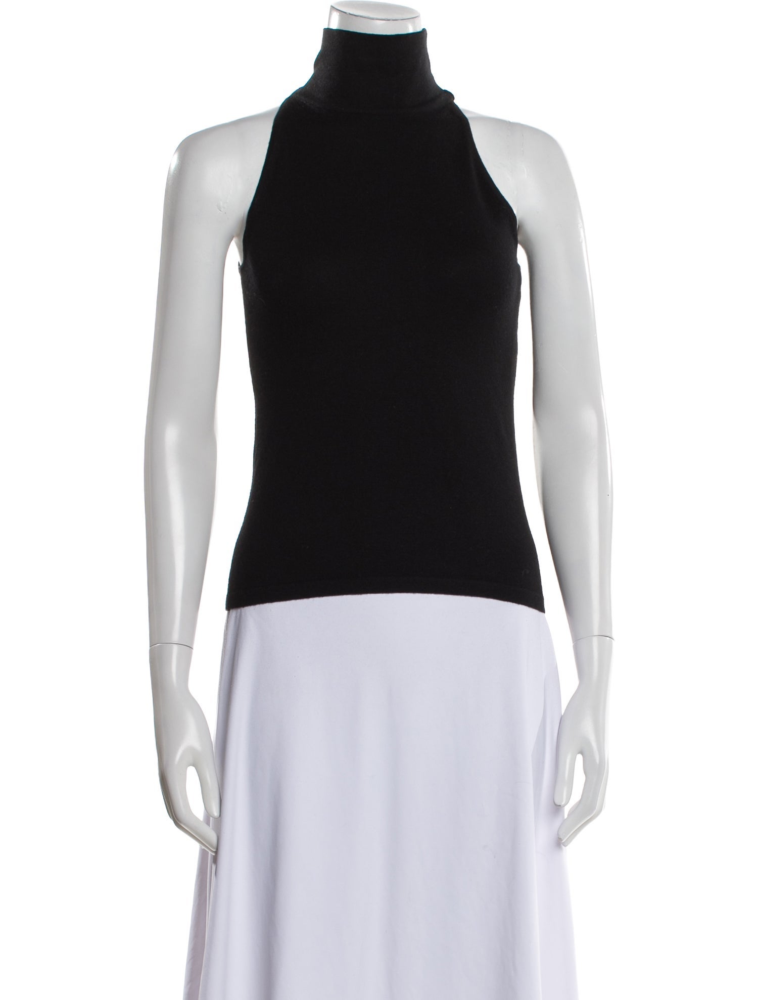 Max Mara Turtleneck Sleeveless Top