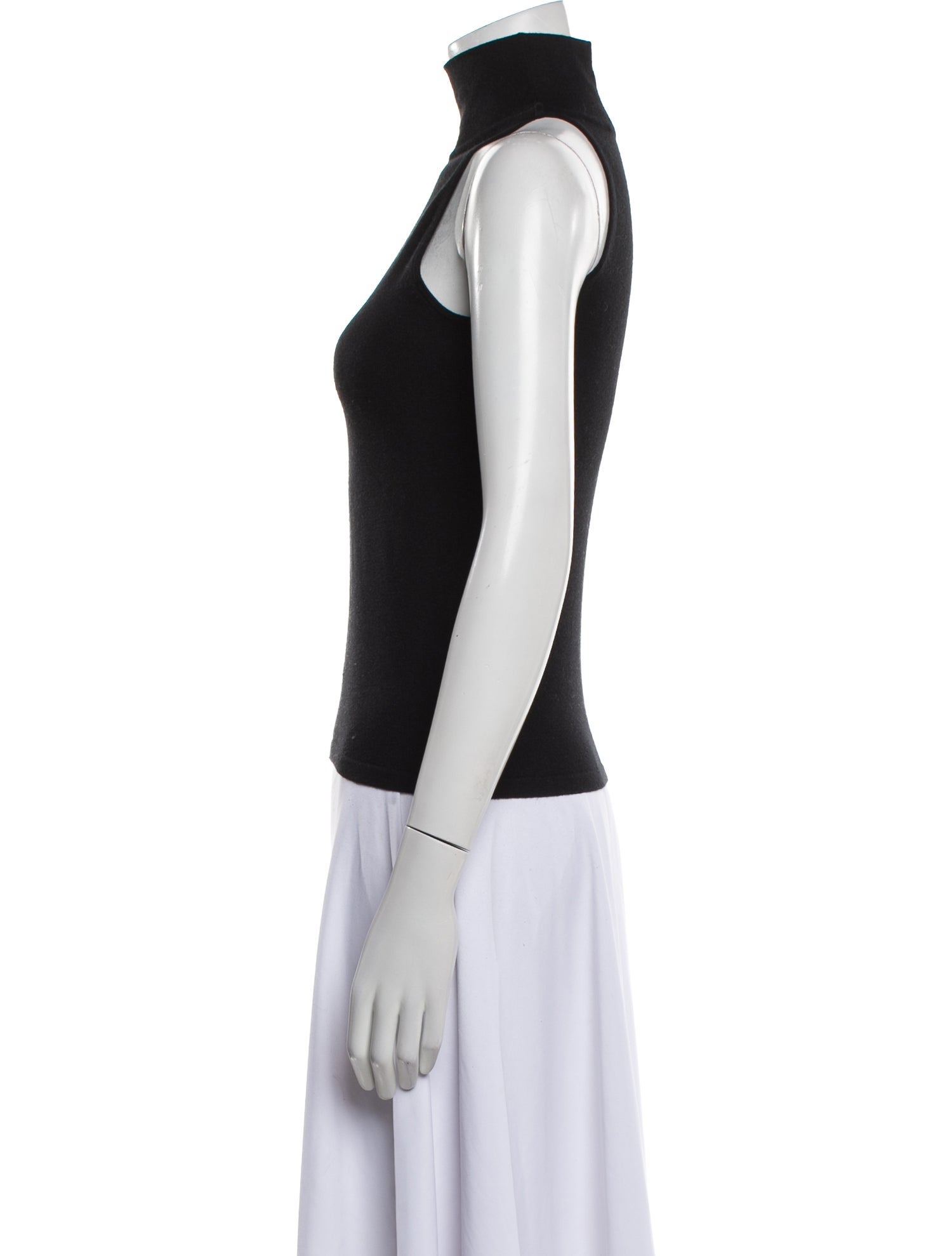 Max Mara Turtleneck Sleeveless Top