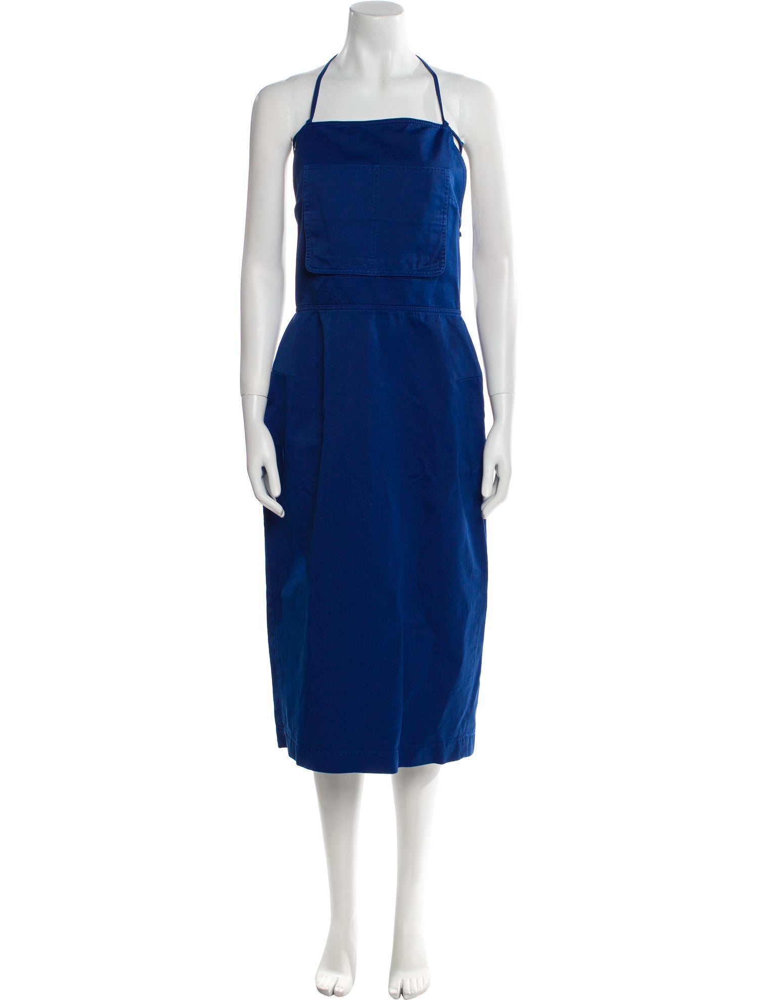Max Mara Square Neckline Midi Length Dress
