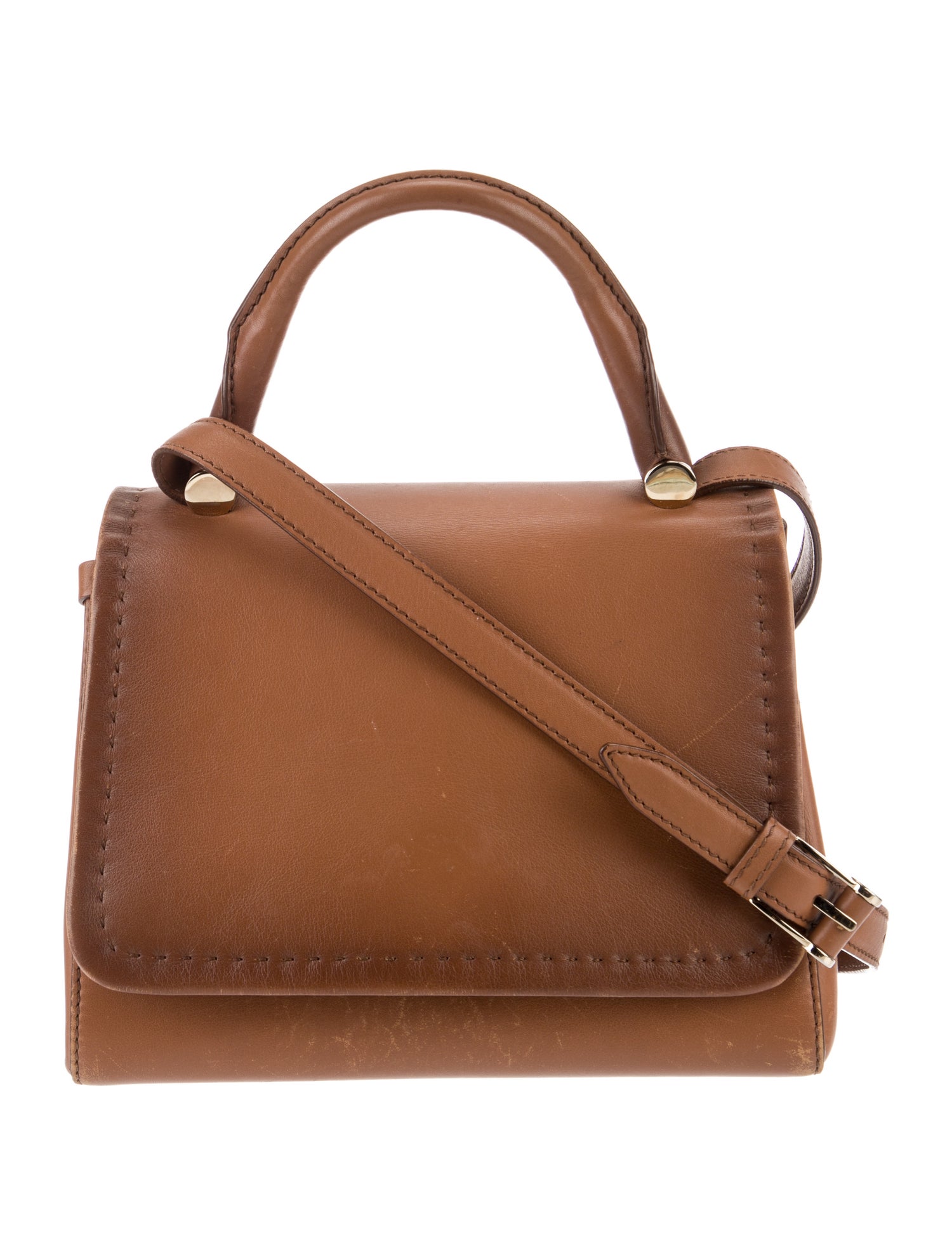 Max Mara Leather Top Handle Bag