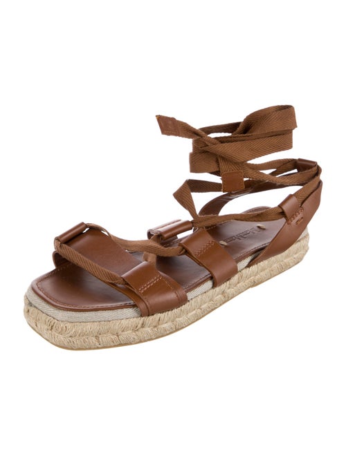 Max Mara Leather Espadrilles