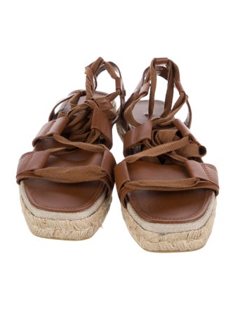 Max Mara Leather Espadrilles