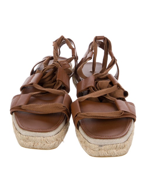 Max Mara Leather Espadrilles