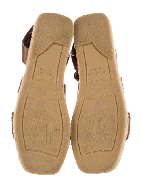 Max Mara Leather Espadrilles