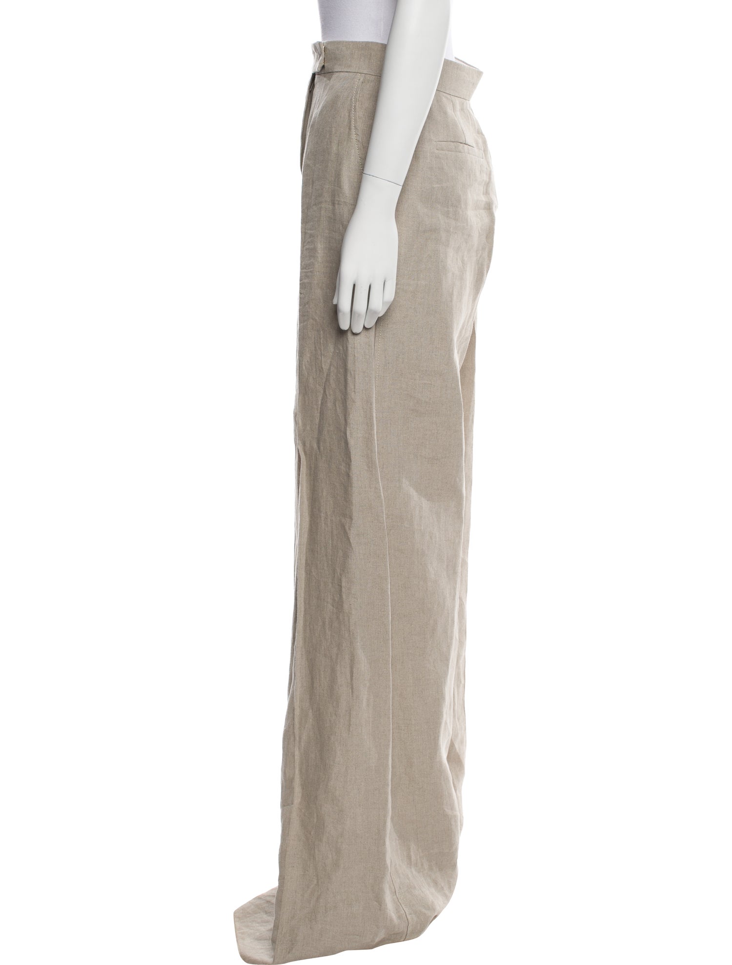Max Mara Linen Wide Leg Pants