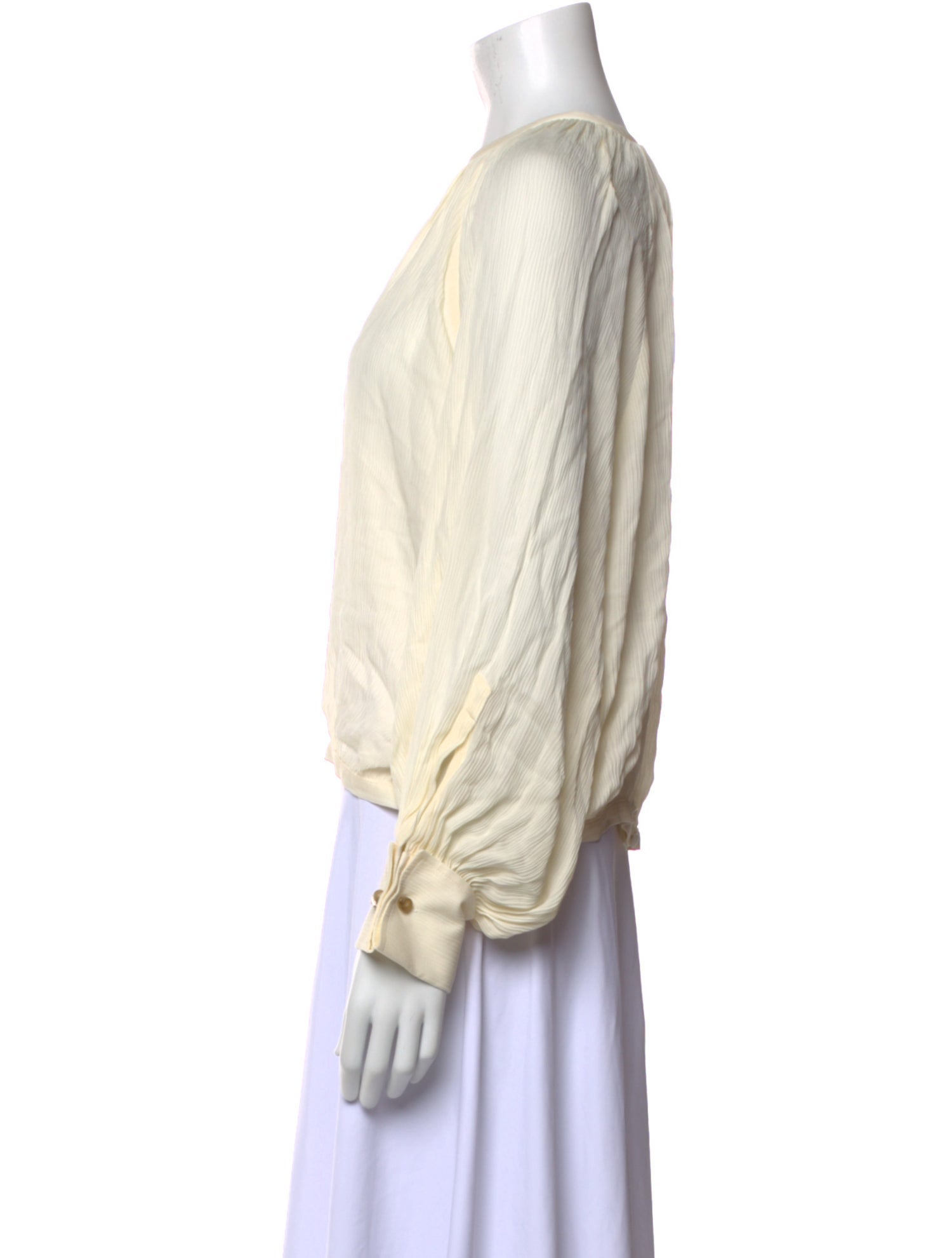 Max Mara Silk Bateau Neckline Blouse