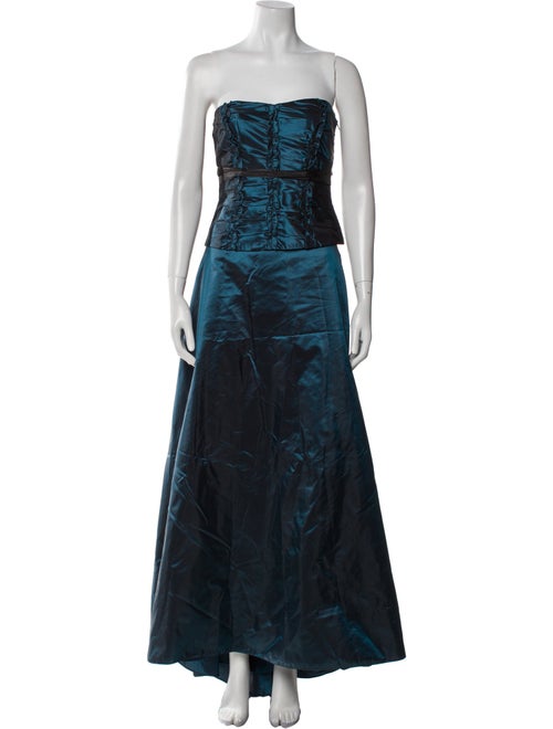 Max Mara Silk Ruffle Embellishment Skirt Set