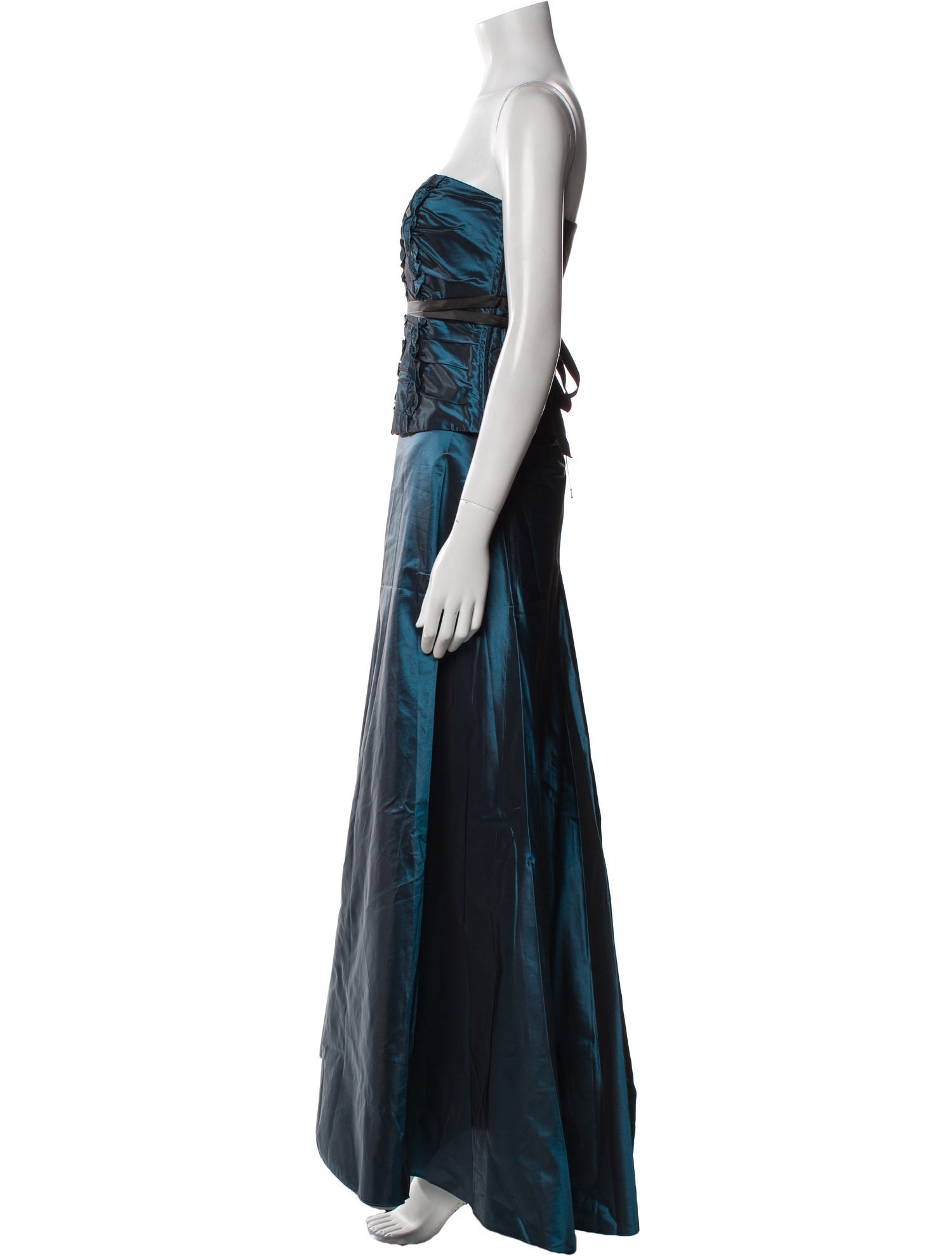 Max Mara Silk Ruffle Embellishment Skirt Set