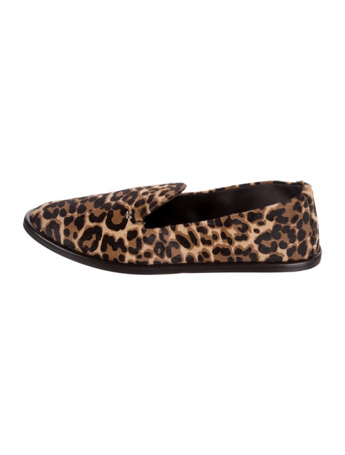 Max Mara Ponyhair Animal Print Loafers