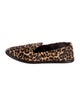 Max Mara Ponyhair Animal Print Loafers