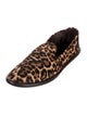 Max Mara Ponyhair Animal Print Loafers