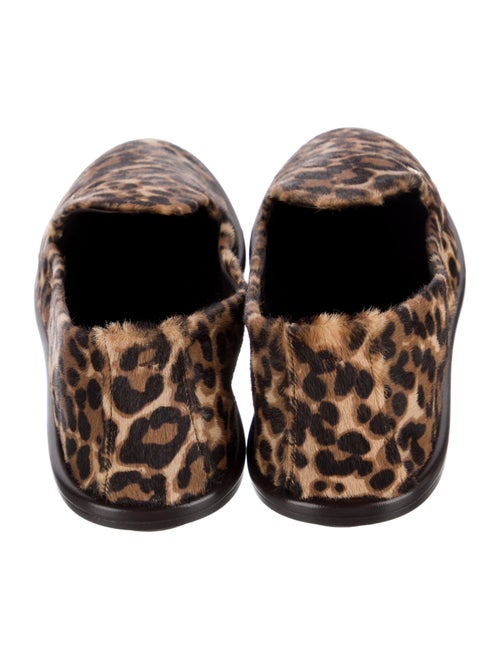 Max Mara Ponyhair Animal Print Loafers