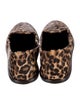 Max Mara Ponyhair Animal Print Loafers