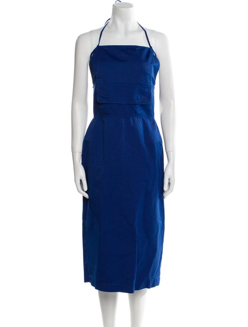 Max Mara Square Neckline Midi Length Dress