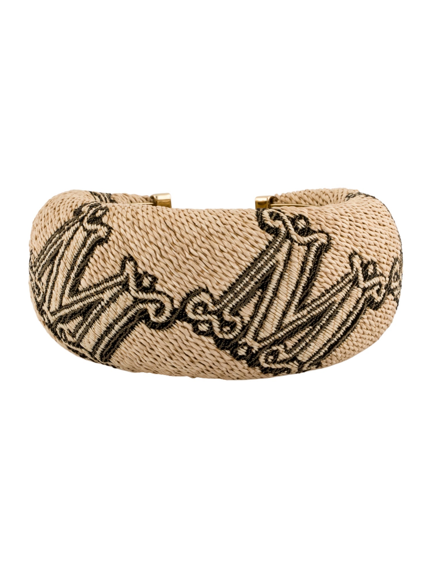 Max Mara Fabric Logo Cuff Bracelet