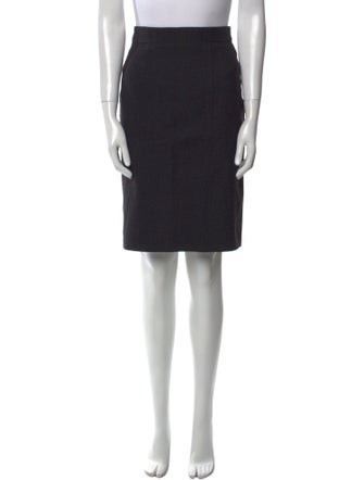 Max Mara Virgin Wool Knee-Length Skirt