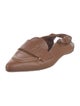Max Mara Leather Slingback Flats