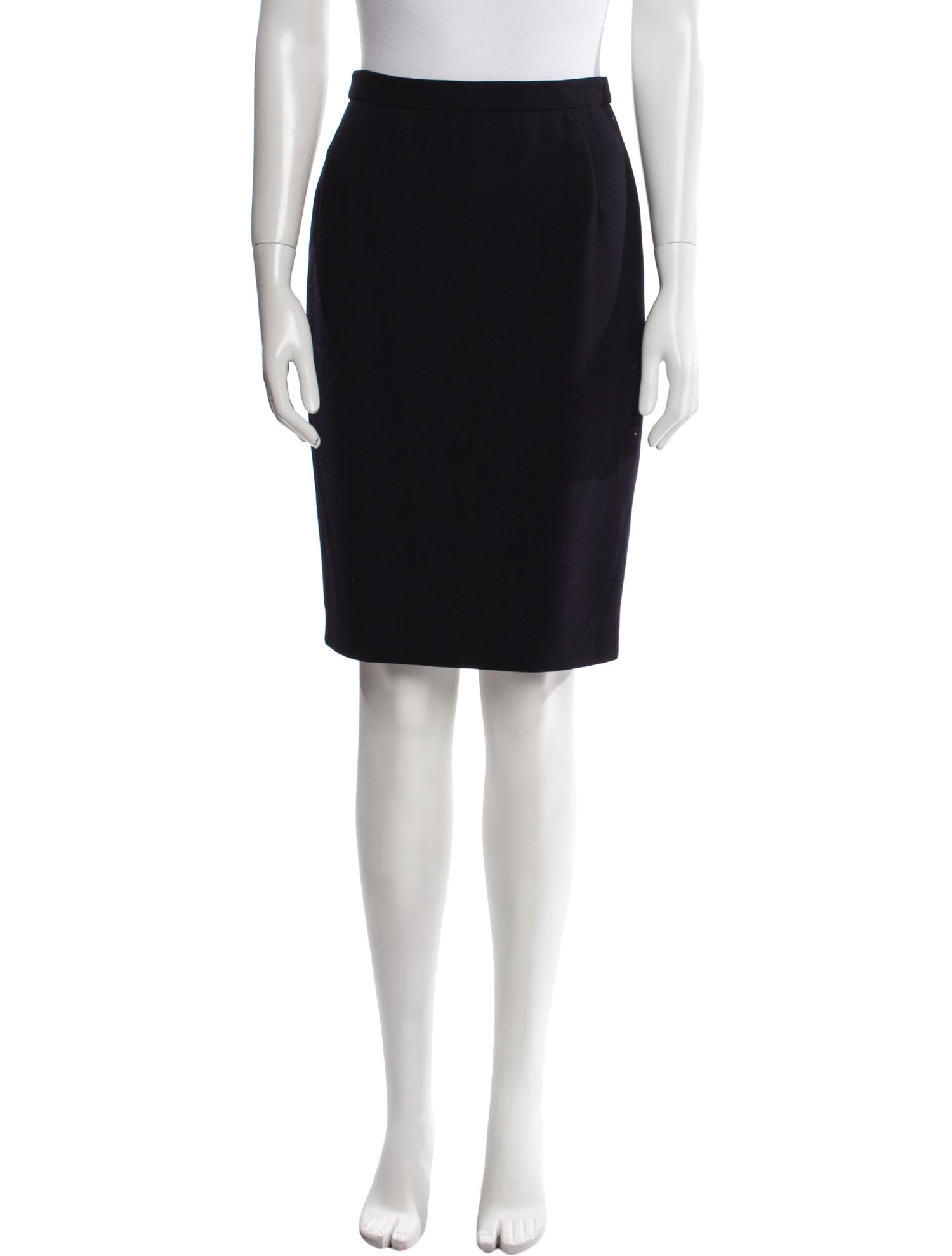 Max Mara Virgin Wool Knee-Length Skirt