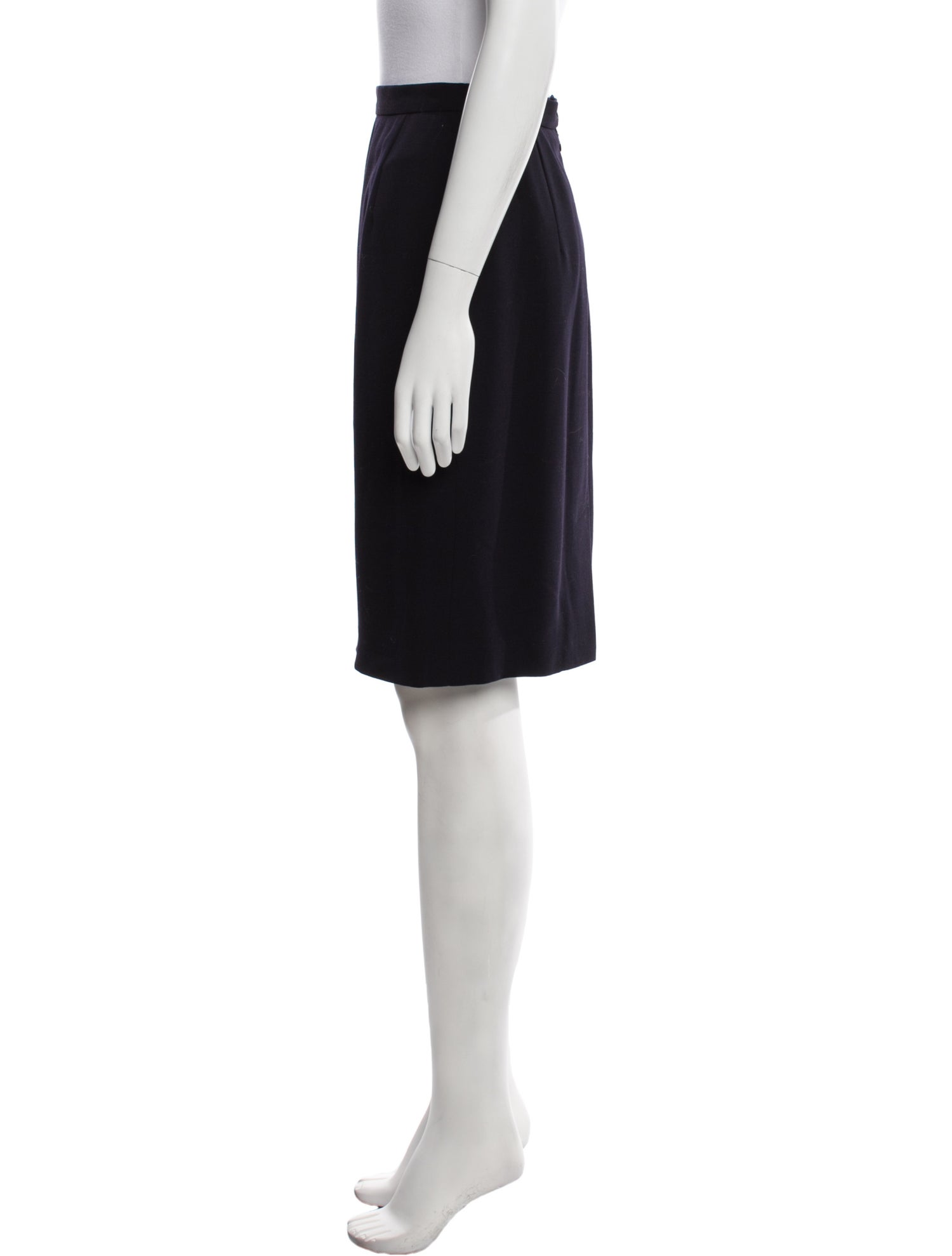 Max Mara Virgin Wool Knee-Length Skirt