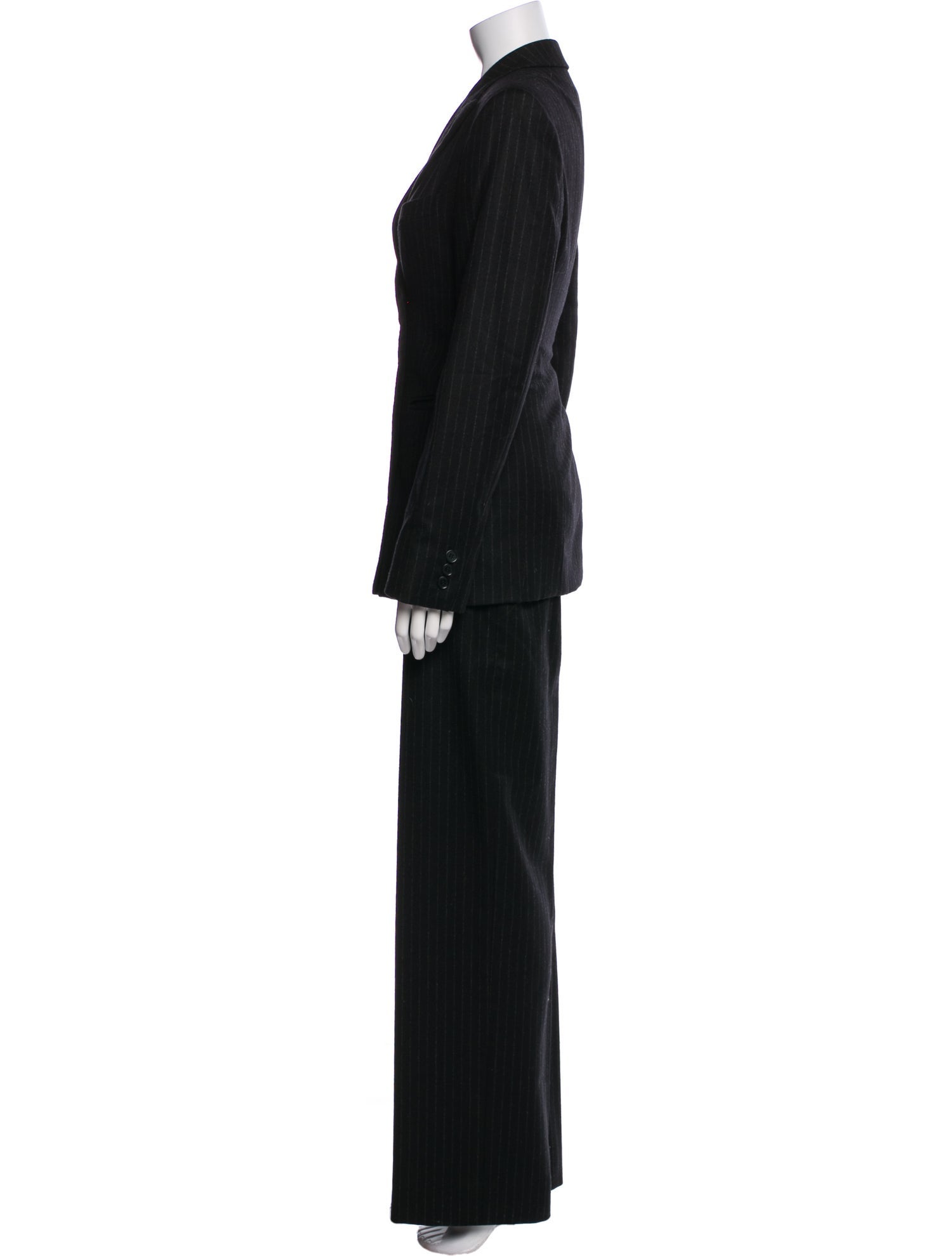Max Mara Virgin Wool Striped Pantsuit