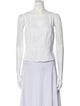 'S Max Mara Linen Square Neckline Crop Top