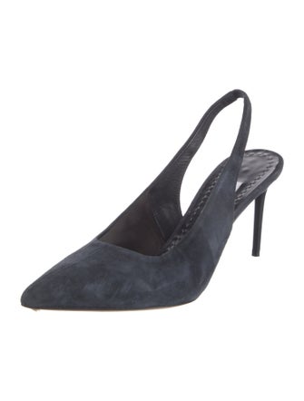 Max Mara Suede Slingback Pumps