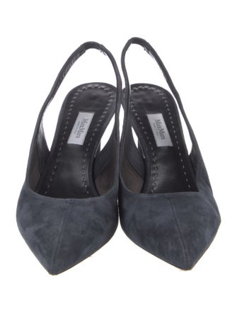 Max Mara Suede Slingback Pumps