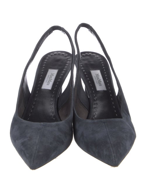 Max Mara Suede Slingback Pumps