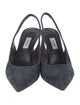 Max Mara Suede Slingback Pumps