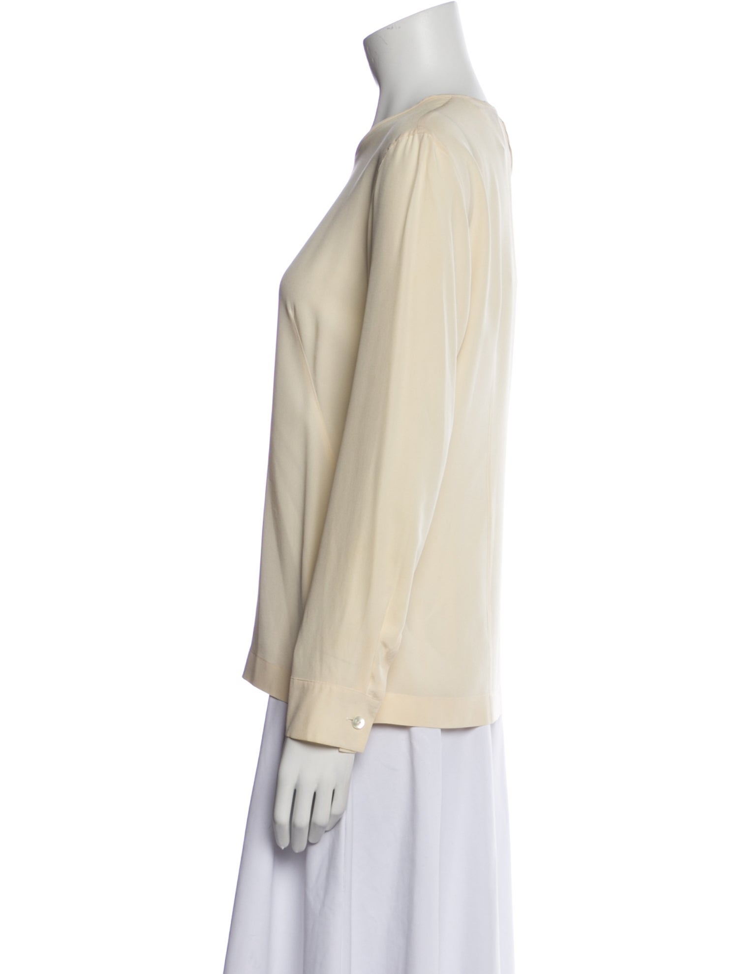 Max Mara Silk Crew Neck Sweatshirt