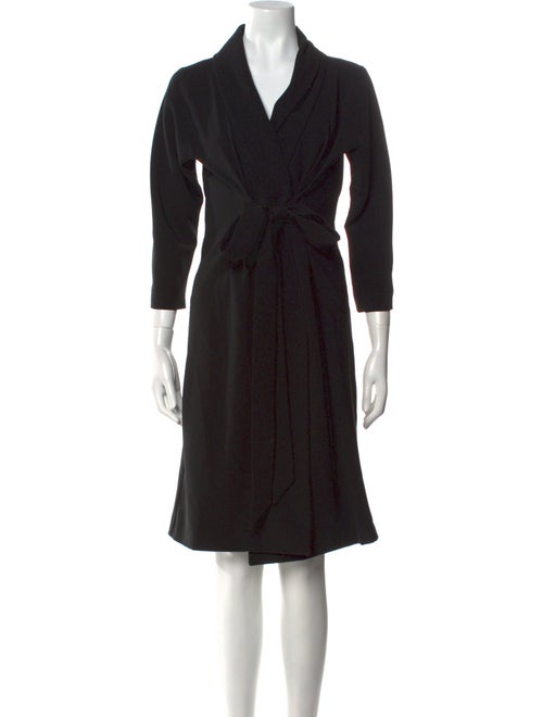 Max Mara V-Neck Knee-Length Dress