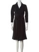Max Mara V-Neck Knee-Length Dress