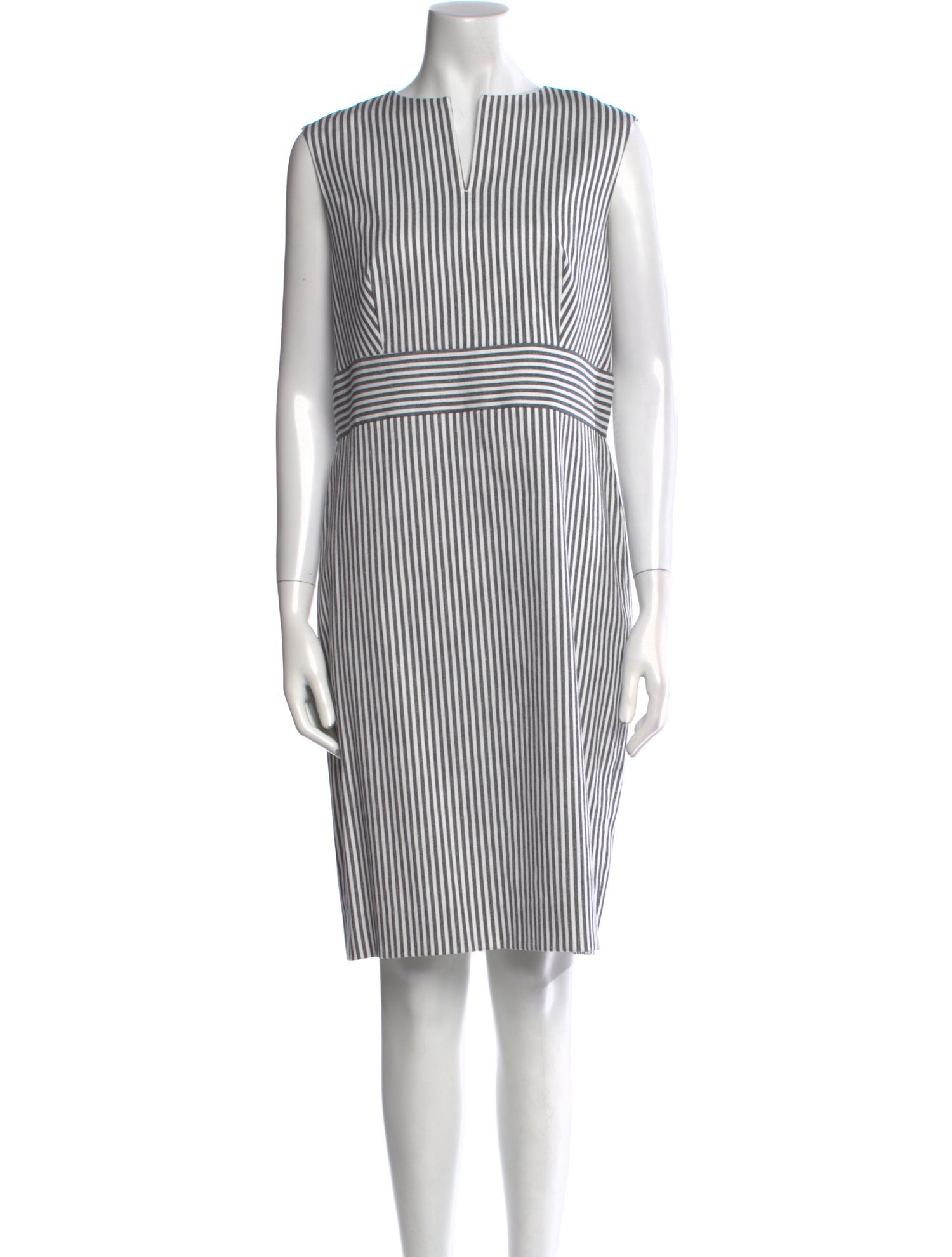 Max Mara Striped Knee-Length Dress