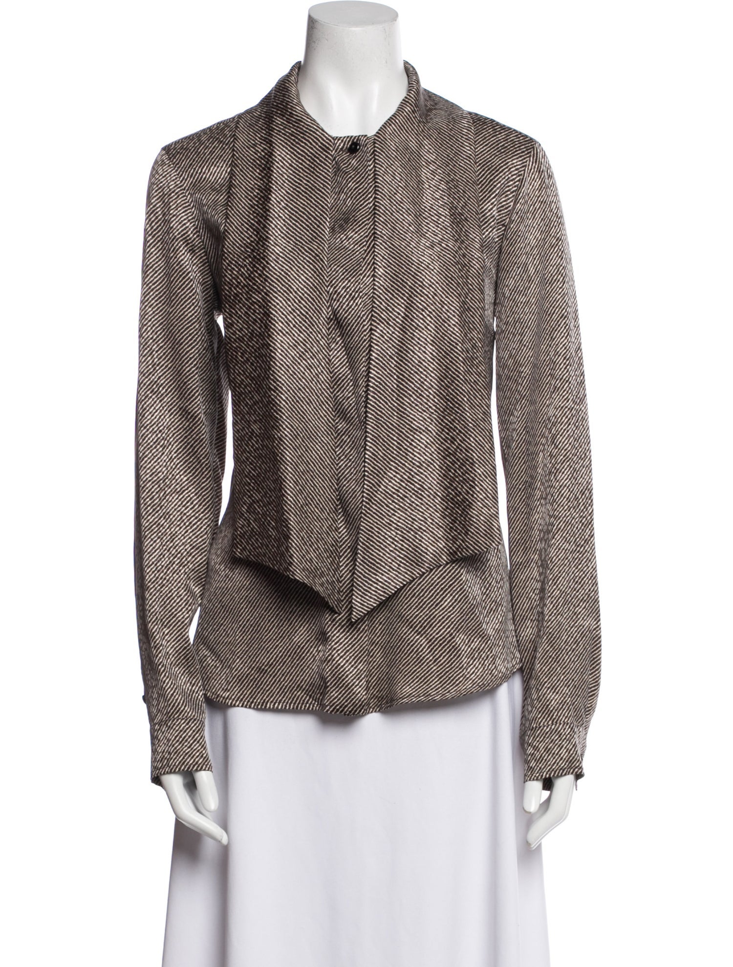 Max Mara Silk Striped Evening Jacket