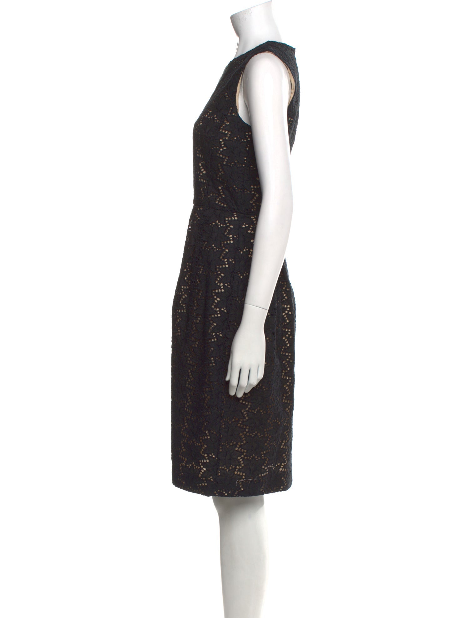 Max Mara Crew Neck Knee-Length Dress