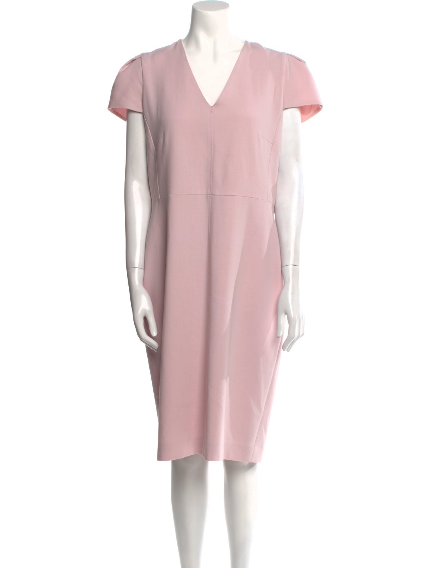 Max Mara Virgin Wool Knee-Length Dress