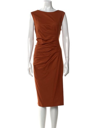 Max Mara Virgin Wool Midi Length Dress
