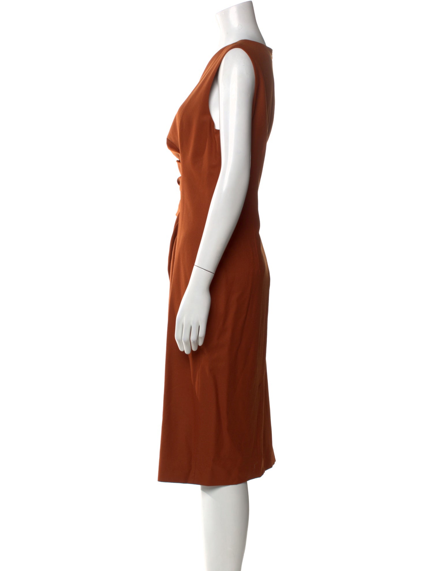 Max Mara Virgin Wool Midi Length Dress