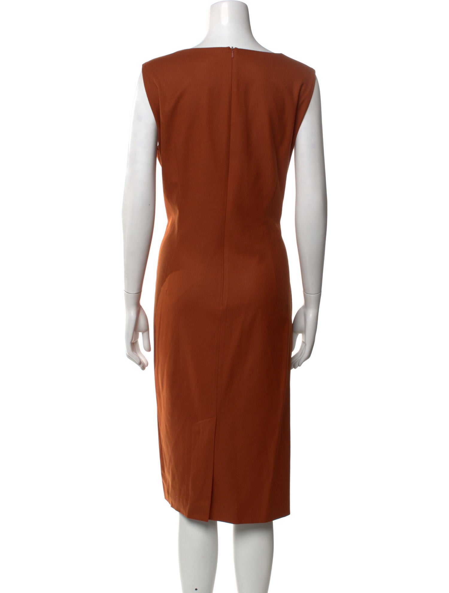 Max Mara Virgin Wool Midi Length Dress